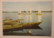 JEZIORO AUGUSTOWSKIE. Jachty typu "Omega" na Jeziorach Augustowskich, 1965