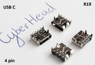 Gniazdo USB C do lutowania 4-PIN 3.1 SMD (r19)