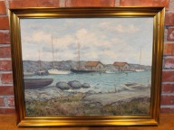 Obraz olejny na płótnie, antyk