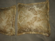 2 x NOWA PODUSZKA haftowana nitka w złotym kolorze