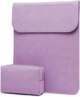 Pokrowiec na laptopa z funkcją podstawki z mała kosmetyczka Fioletowe Z63