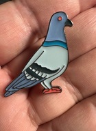 Pin przypinka Gołąb Pigeon