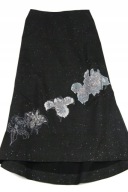 3 MUNTHE SIMONSEN Maxi Eksrawagancka Spódnica Haft 40