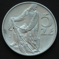 Polska 5 złotych 1974 - rybak