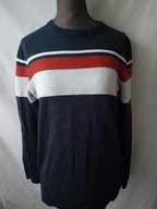 Sweter granatowy bawełniany 158-164 cm - S/M