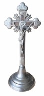 Krzyż pasyjny z symbolami Arma Christi, okres międzywojenny, wys. 22 cm