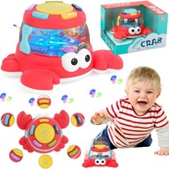 Interaktywny krab do raczkowania ze światłem i dźwiękiem