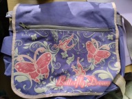 Torba damska fioletowa mieści A4