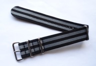 Pasek do zegarka NATO 22mm 24mm nylonowy Bond