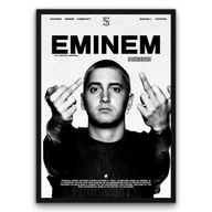 Plakat z ramą 30x40cm Eminem Rap Hip-Hop Legenda Slim Shady Styl