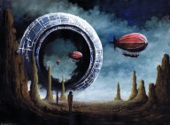 Akwarela "Z innego wymiaru" 40x30cm RN