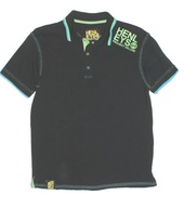 HANLEYS_Cudna BLUZKA POLÓWKA_czarna logowana 100% bawełna JEDYNA unikat_L