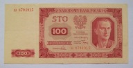 100 złotych z 1948 roku. Ser, EJ ( małe litery ) stan 3