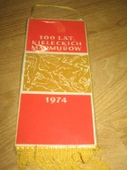MARMURY KIELECKIE 100 lat 1974 proporczyk