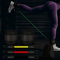 Opaski treningowe na kostkę GOODGEAR ANKLE BANDS| 2 opaski| 3 gumy oporowe