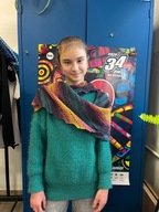 Chusta robiona na szydełku