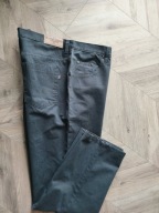 Spodnie męskie 2XL klasyczne Wesley miękkie szare bawełna pas104