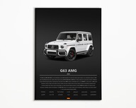 PLAKAT MERCEDES G63 AMG IDEALNY NA PREZENT OBRAZ NA ŚCIANE A3