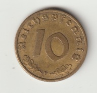 III Rzesza 10 pfennig 1939 F
