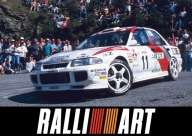 Plakat A3 - Mitsubishi Lancer EVO 3 RALLY RALLIART