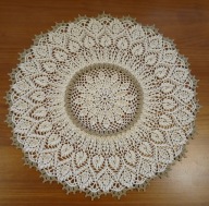 serwetka szydełkowa, szydełko RĘKODZIEŁO śr. 45 cm