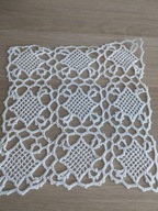 Serwetka szydełkowa misterne rękodzieło Hand Made delikatna 20x20