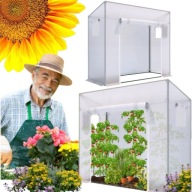 TUNEL FOLIOWY OGRODOWY WYTRZYMAŁA FOLIA PE STABILNA 200 x 78 cm 1 m² BIAŁY