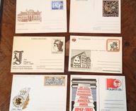 Karty pocztowe 6 sztuk lata 80