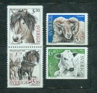 SZWECJA ** Konie, owca, krowa Mi 1804-07