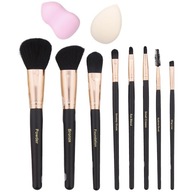 Zestaw 8 profesjonalnych pędzli do makijażu gąbka blender
