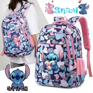 Plecak szkolny wielokomorowy Lilo i Stitch niebieski
