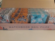 Zestaw 6 pilniczków do paznokci kwiaty, Mini, różne kolory