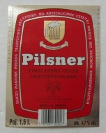 ETYKIETA PIWO PILSNER BROWAR SULIMAR PIOTRKÓW TRYBUNALSKI