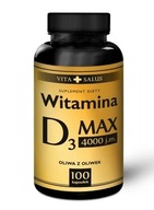 Witamina D3 MAX 4000j.m. 100 kapsułek MBM Pharma