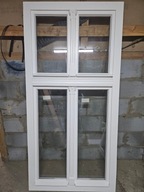 NOWE OKNA Drewniane Sosnowe Zabytkowe Czteroskrzydłowe 106x217cm 2 sztuki