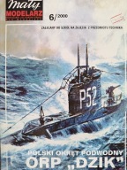 Mały Modelarz 6/2000 okręt podwodny ORP DZIK