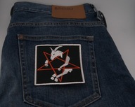 Naszywka Haftowana KOZA PENTAGRAM Baphomet – 9 x 9,5 cm