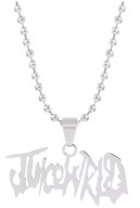 Naszyjnik Łańcuszek Juice WRLD World Srebrny Rap Muzyka Prezent