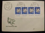!! ZWIERZĘTA - SZWAJCARIA 1965 - KOPERTA FDC - STAN BDB !
