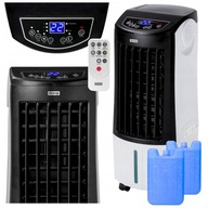 KLIMATOR WODNY KLIMATYZER STOJĄCY JONIZACJA PRZENOŚNY CICHY BIAŁY PILOT 80W