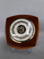 DREWNIANY BAROMETR ŚCIENNY FISCHER