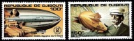 **DJIBOUTI 285-286 = 5,8E - ZEPPELIN, STEROWCE