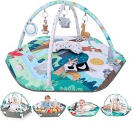 Mata Edukacyjna dla Dzieci Miękka Interaktywna Poduszka Zabawki ZOO SAFARI