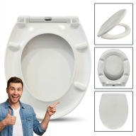 DESKA SEDESOWA DUROPLAST WOLNOOPAD WYP. UNIW. BIAŁA 44X37 CERSANIT KOŁO WC