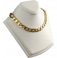 Łańcuszek męski złoty Pancerka Platerowany 24K 8mm 51cm -40% !