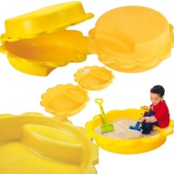 PIASKOWNICA BASEN 2w1 ZAMYKANA 114x114cm PLASTIKOWA SOLIDNA WYTRZYMAŁA