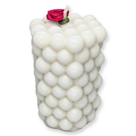 Świeca ZAPACHOWA Bąbelki Bąbelkowa Kulki SOJOWA Wanilia Prezent UPOMINEK