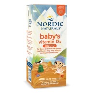 Nordic Naturals Witamina D3 400 IU dla Niemowląt Serce Zdrowe Zęby 22,5ml