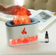 NAWILŻACZ POWIETRZA KOMINEK LAMPKA NOCNA EFEKT PŁOMIENIA LED DYFUZOR SÓL