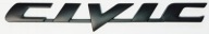 CIVIC Honda emblemat czarny mat metalowy 170x17 znaczek logo